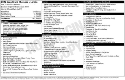 2022 Jeep Grand Cherokee L Laredo 4x2