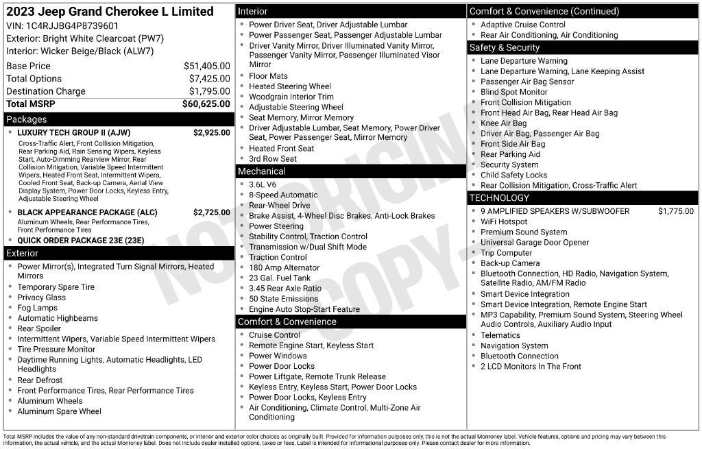 2023 Jeep Grand Cherokee L Limited