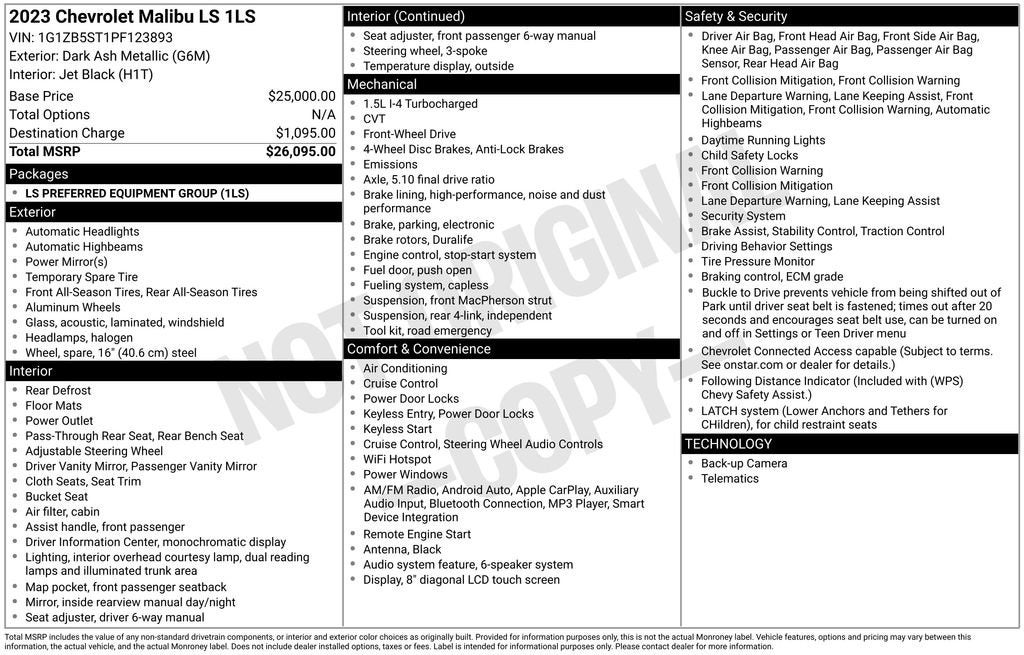 2023 Chevrolet Malibu LS