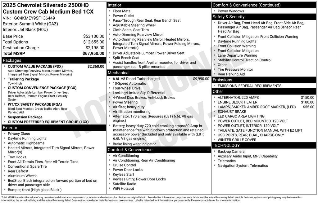 2025 Chevrolet Silverado 2500 HD Custom