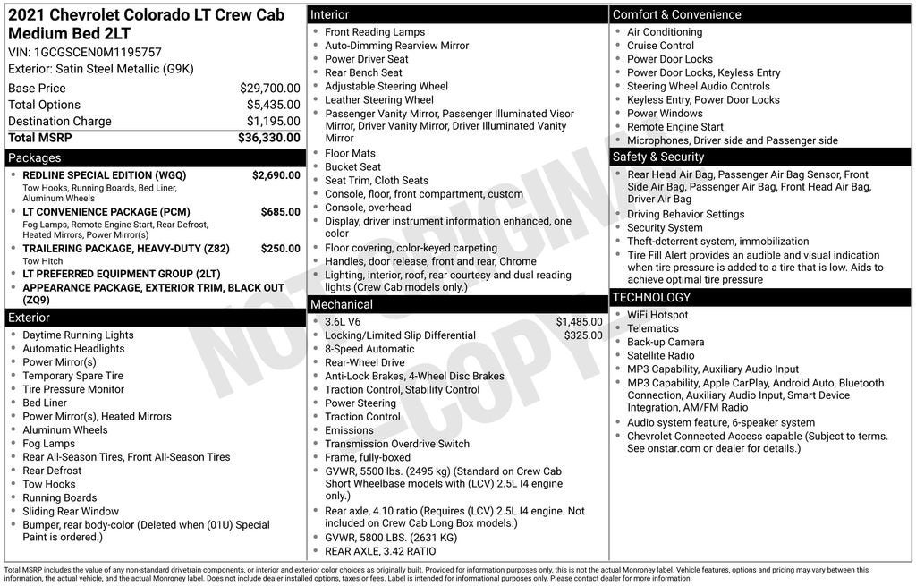 2021 Chevrolet Colorado 2WD LT
