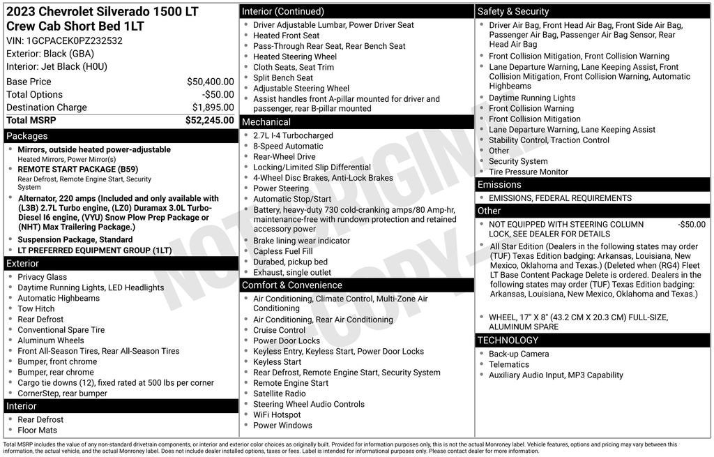 2023 Chevrolet Silverado 1500 LT