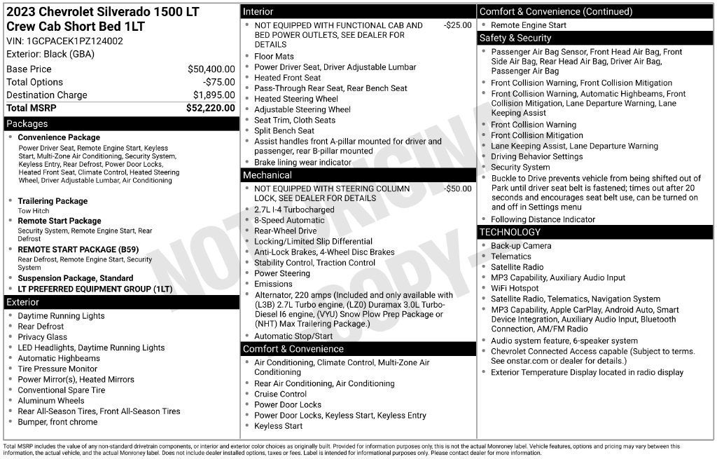 2023 Chevrolet Silverado 1500 LT