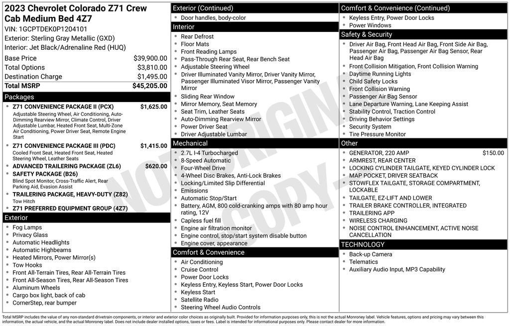 2023 Chevrolet Colorado Z71