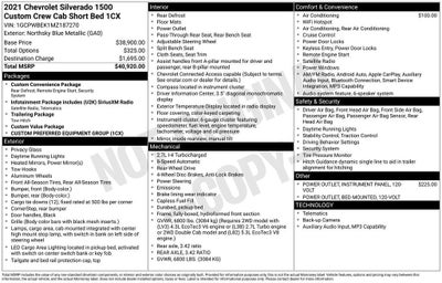 2021 Chevrolet Silverado 1500 Custom