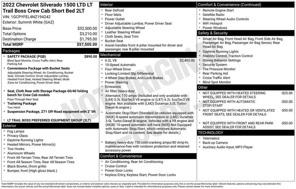2022 Chevrolet Silverado 1500 LTD LT Trail Boss