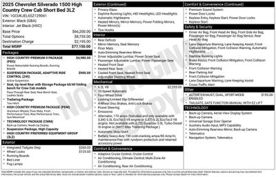 2025 Chevrolet Silverado 1500 High Country