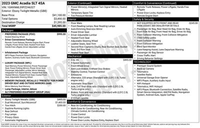 2023 GMC Acadia SLT