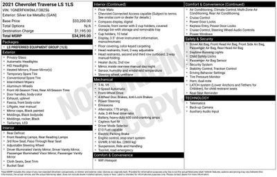 2021 Chevrolet Traverse LS