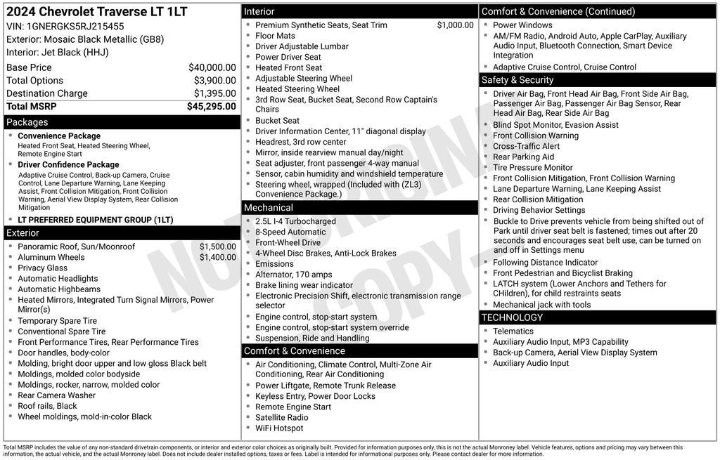 2024 Chevrolet Traverse LT
