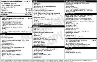 2023 Chevrolet Traverse LT Cloth