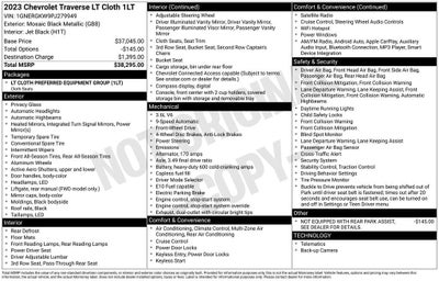 2023 Chevrolet Traverse LT Cloth