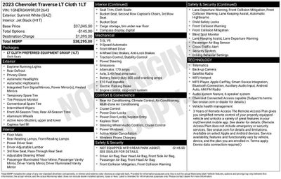 2023 Chevrolet Traverse LT Cloth