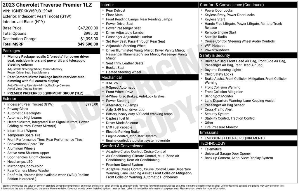 2023 Chevrolet Traverse Premier