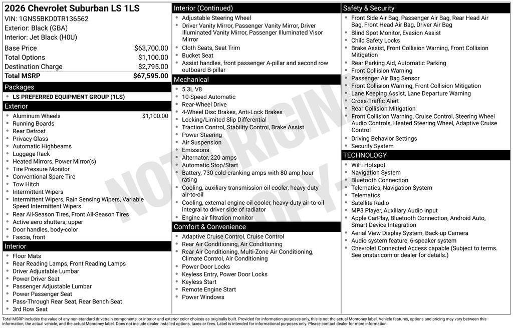 2026 Chevrolet Suburban LS