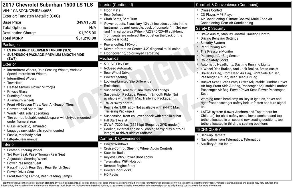 2017 Chevrolet Suburban LS