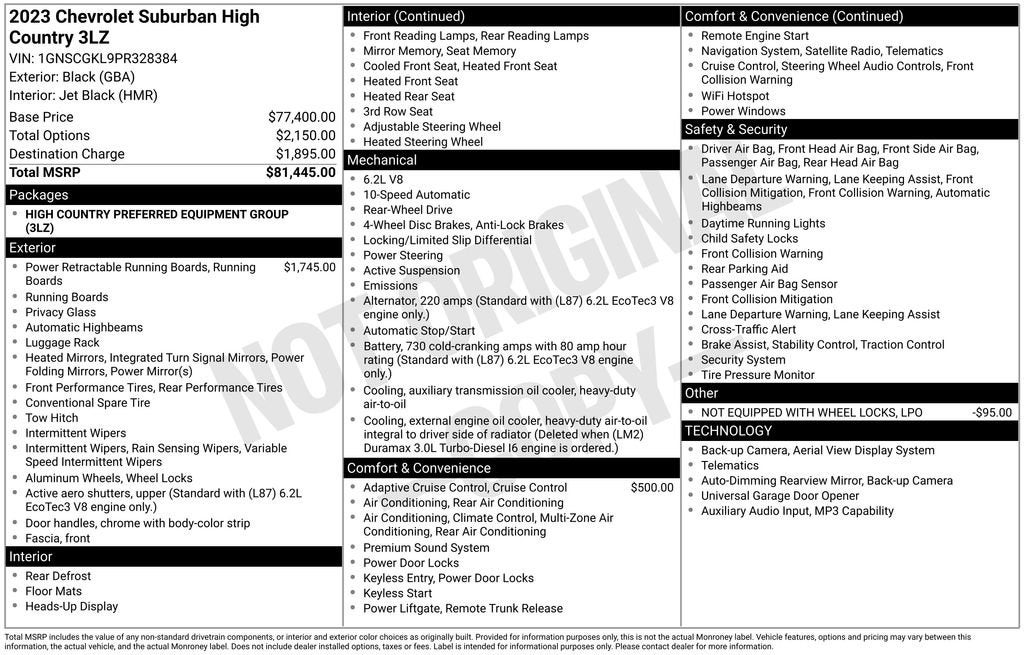 2023 Chevrolet Suburban High Country