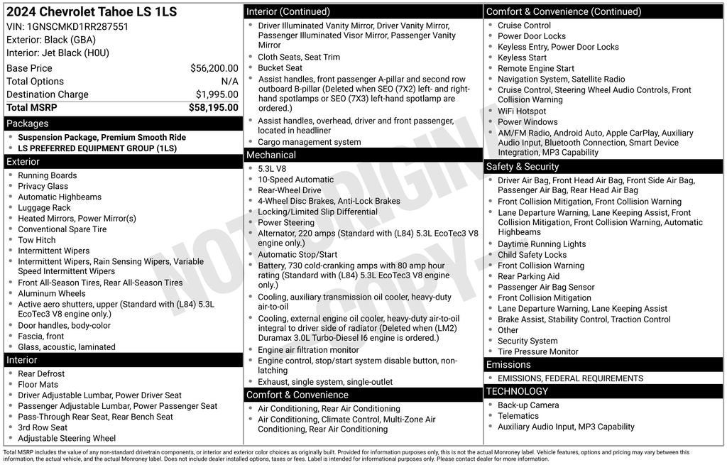 2024 Chevrolet Tahoe LS