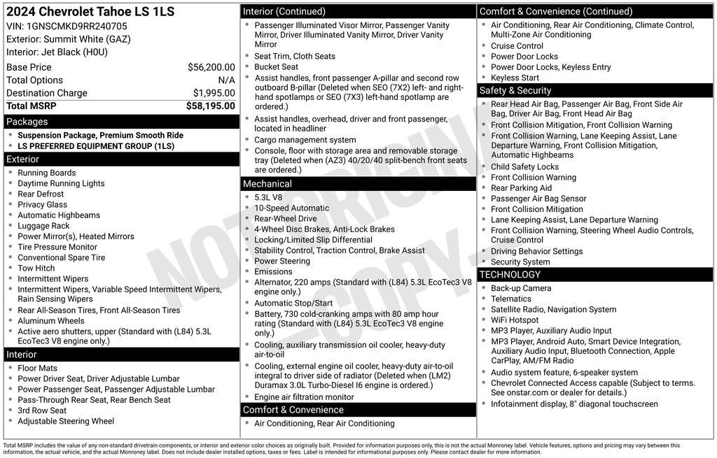 2024 Chevrolet Tahoe LS