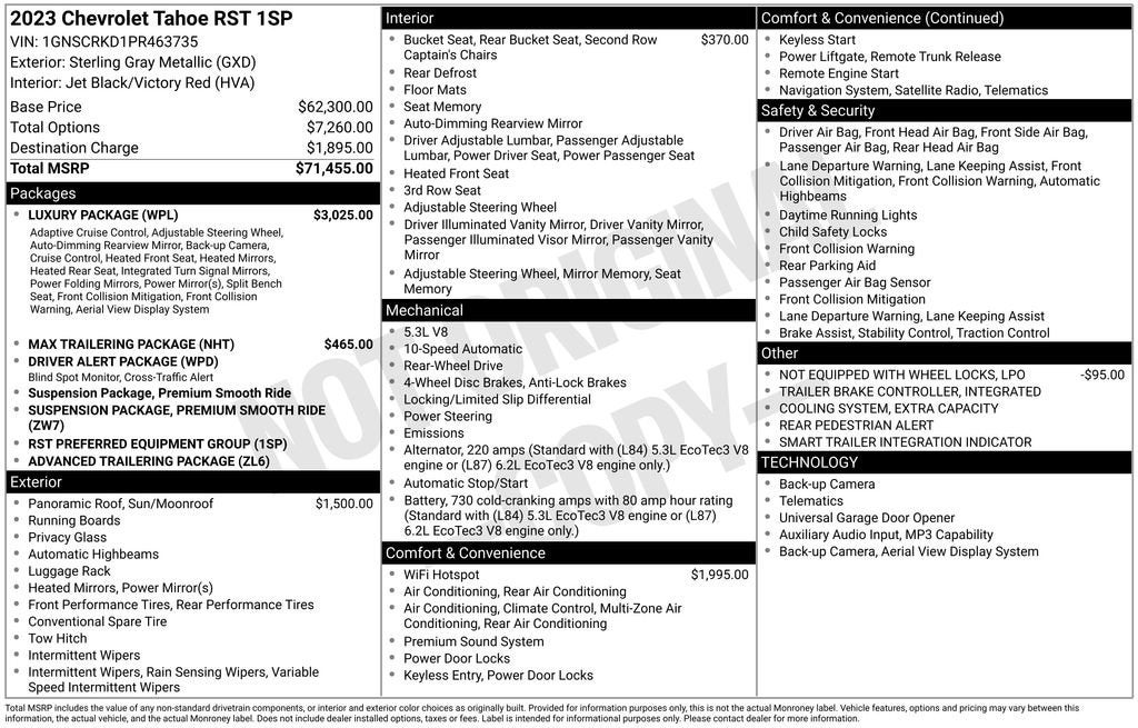 2023 Chevrolet Tahoe RST