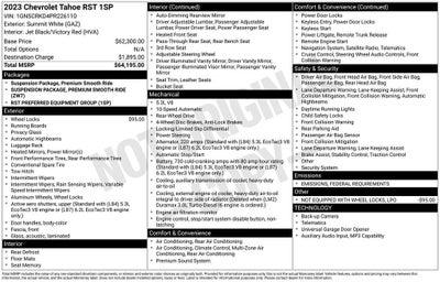 2023 Chevrolet Tahoe RST