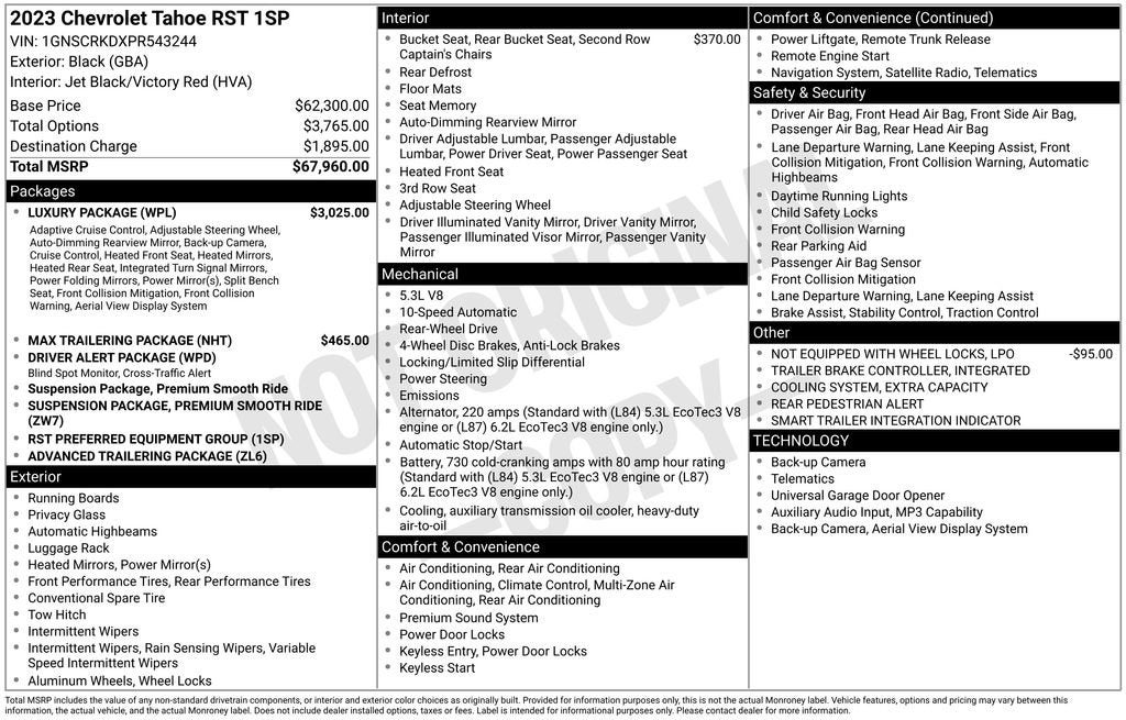 2023 Chevrolet Tahoe RST