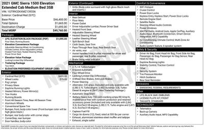 2021 GMC Sierra 1500 Elevation