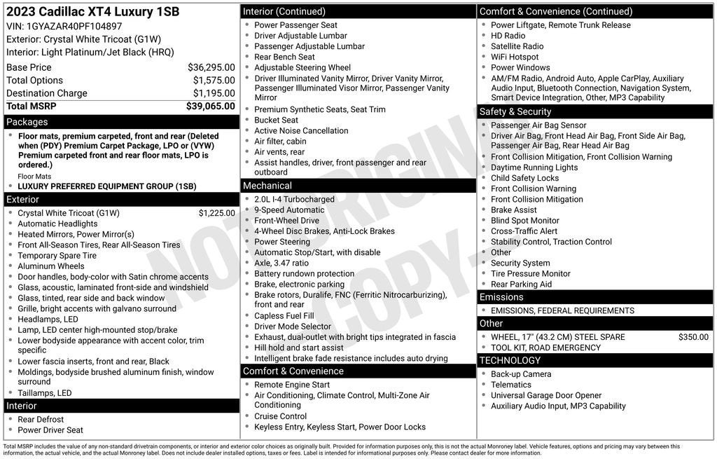 2023 Cadillac XT4 Luxury