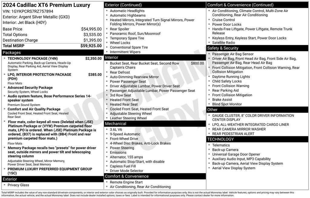 2024 Cadillac XT6 Premium Luxury