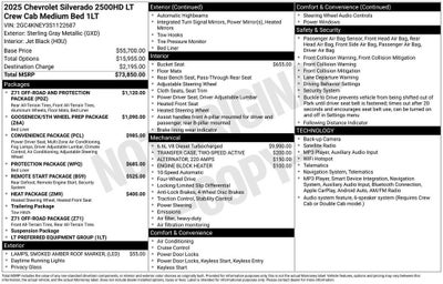 2025 Chevrolet Silverado 2500 HD LT