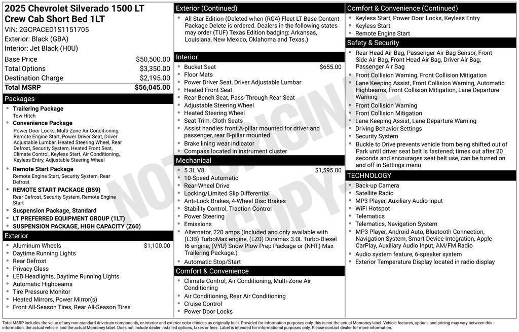 2025 Chevrolet Silverado 1500 LT