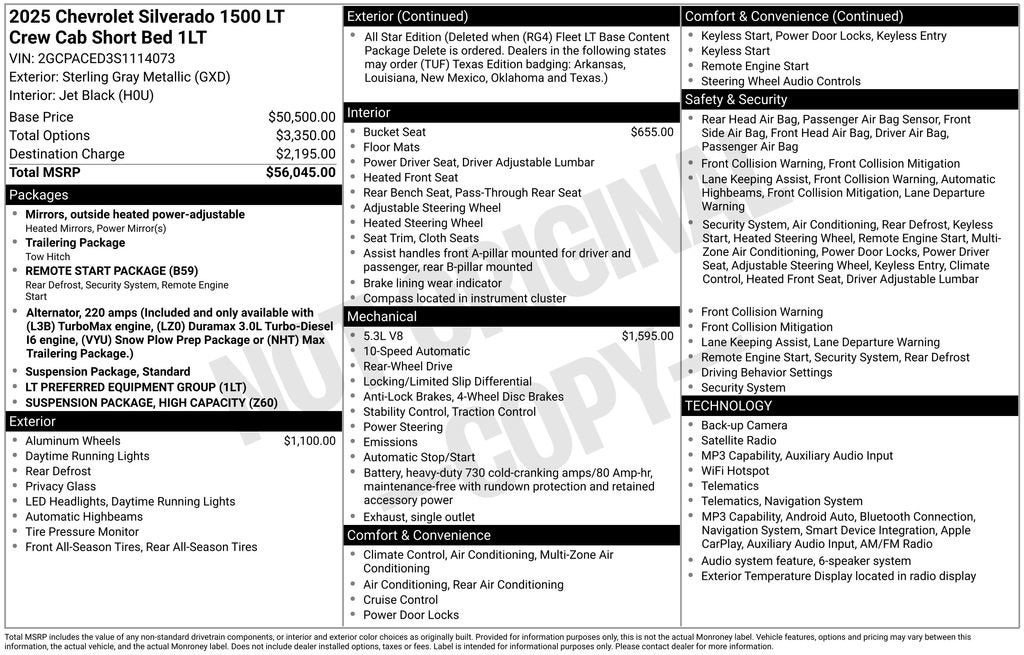 2025 Chevrolet Silverado 1500 LT