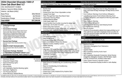 2026 Chevrolet Silverado 1500 LT