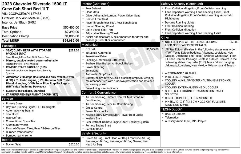 2023 Chevrolet Silverado 1500 LT