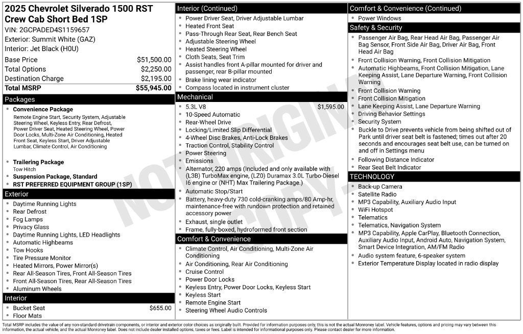 2025 Chevrolet Silverado 1500 RST