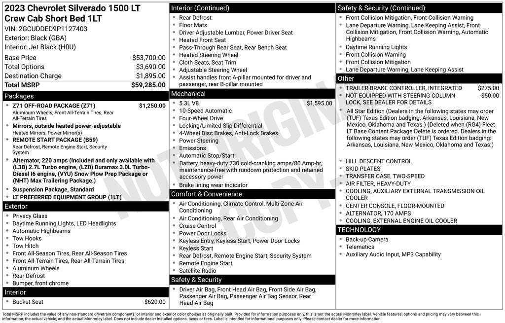 2023 Chevrolet Silverado 1500 LT