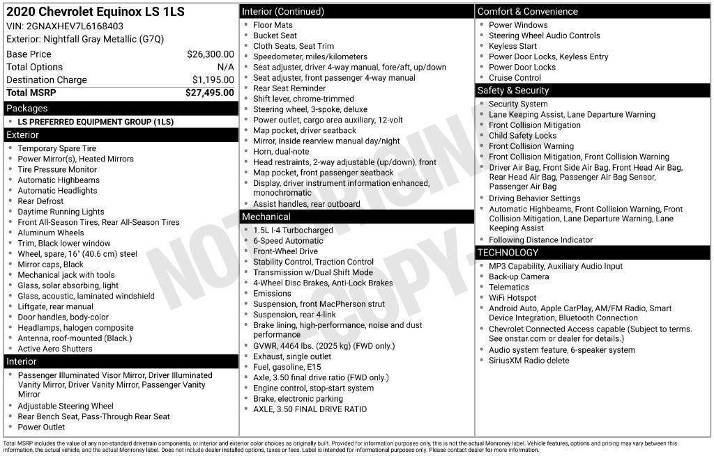 2020 Chevrolet Equinox LS