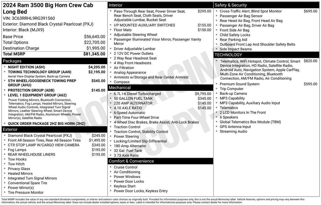 2024 RAM 3500 Big Horn