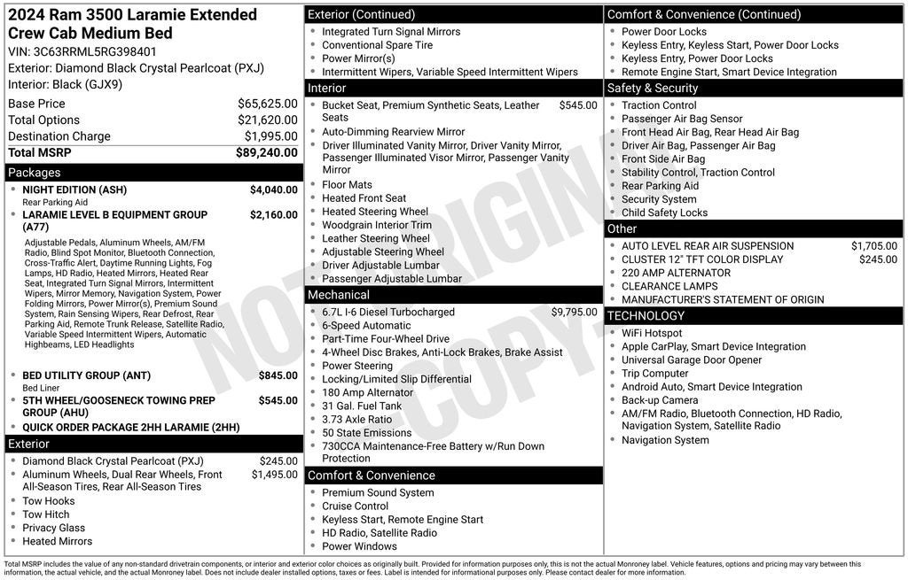 2024 RAM 3500 Laramie