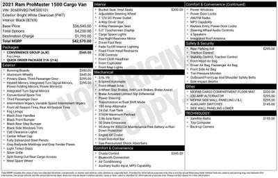 2021 RAM ProMaster Cargo Van 1500 HIGH ROOF 13