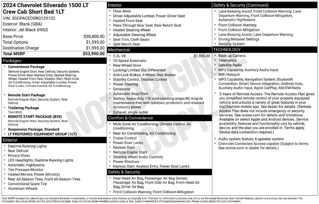 2024 Chevrolet Silverado 1500 LT