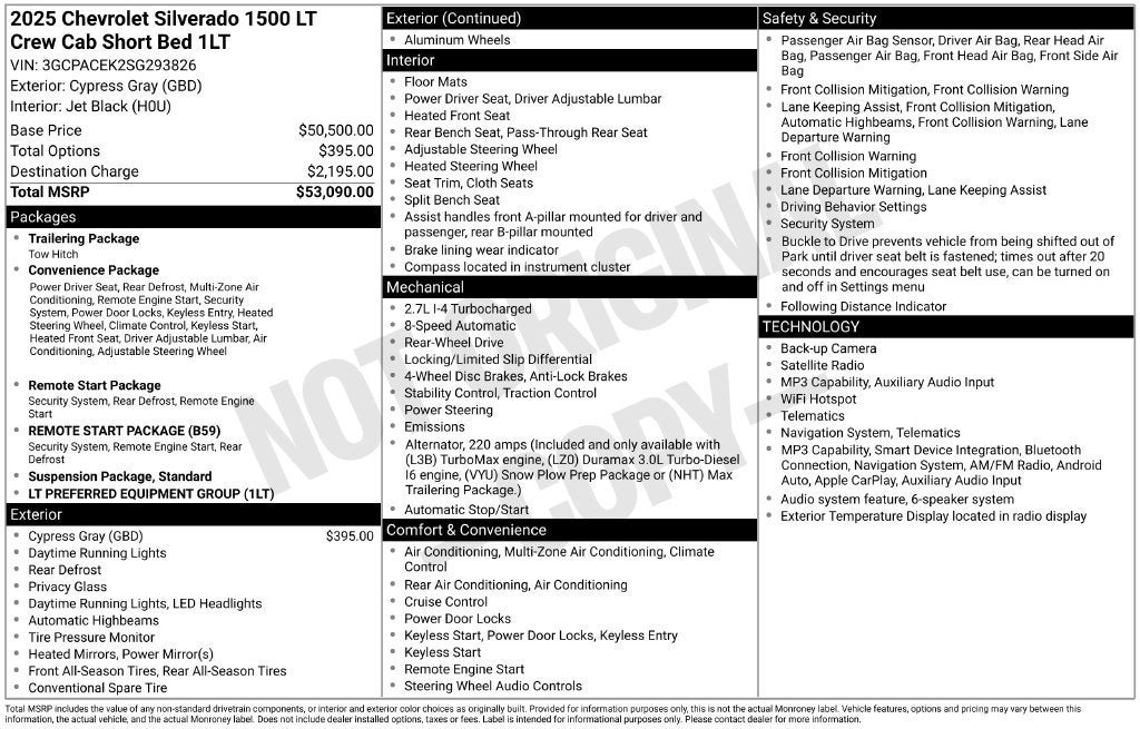 2025 Chevrolet Silverado 1500 LT