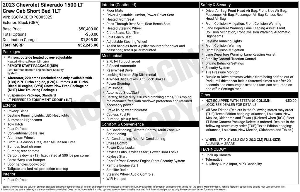 2023 Chevrolet Silverado 1500 LT