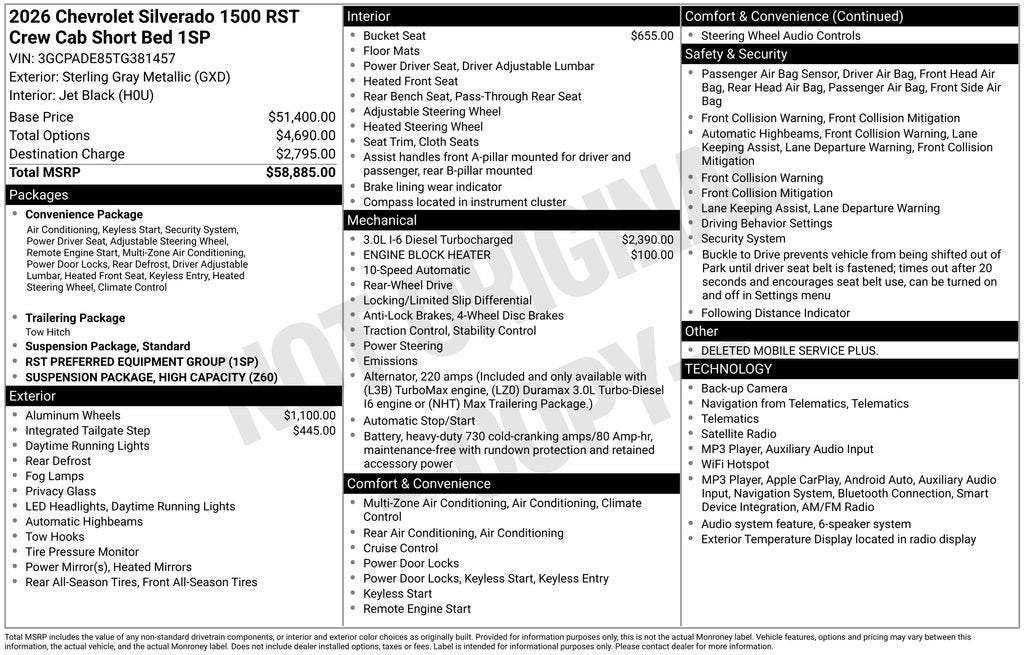 2026 Chevrolet Silverado 1500 RST