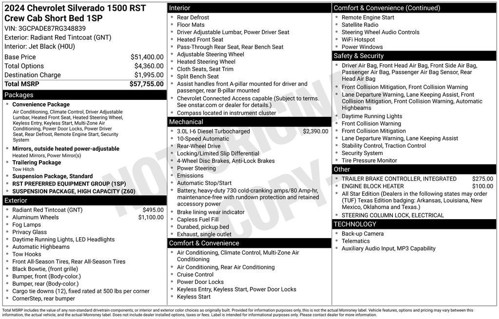 2024 Chevrolet Silverado 1500 RST