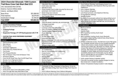 2024 Chevrolet Silverado 1500 Custom Trail Boss