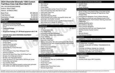 2024 Chevrolet Silverado 1500 Custom Trail Boss