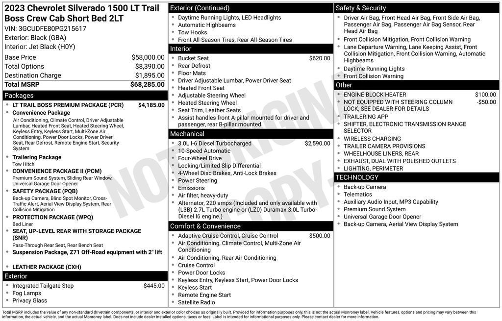 2023 Chevrolet Silverado 1500 LT Trail Boss