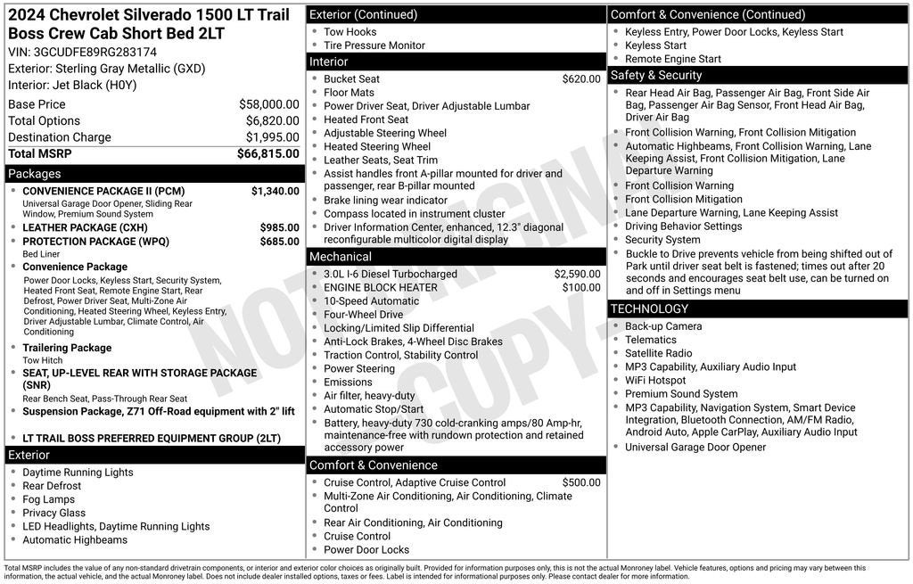 2024 Chevrolet Silverado 1500 LT Trail Boss