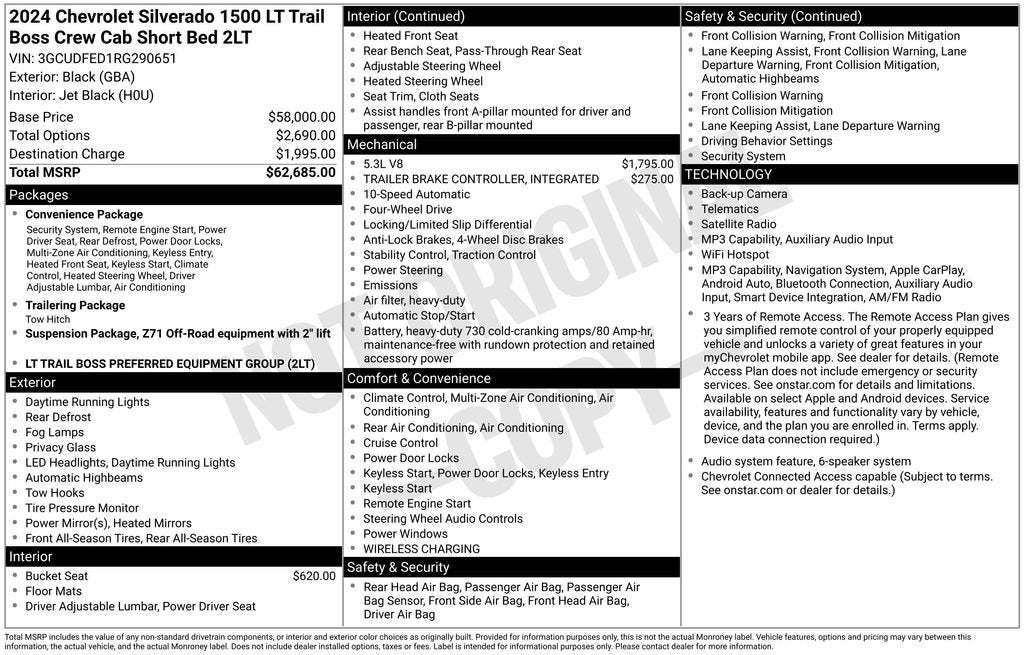 2024 Chevrolet Silverado 1500 LT Trail Boss